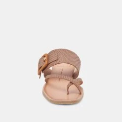 PERRIS SANDALS CAFE EMBOSSED LEATHER -Modish Shoe DOLCEVITA SANDALS PERRIS CAFEEMBOSSEDLEATHER 04