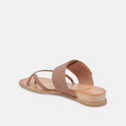 PERRIS SANDALS CAFE EMBOSSED LEATHER -Modish Shoe DOLCEVITA SANDALS PERRIS CAFEEMBOSSEDLEATHER 09