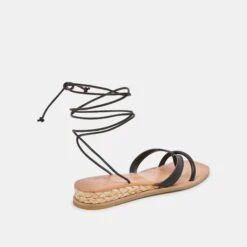 PRAX SANDALS BLACK LEATHER -Modish Shoe DOLCEVITA SANDALS PRAX BLACKLEATHER 03