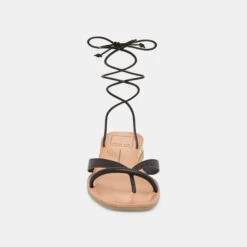 PRAX SANDALS BLACK LEATHER -Modish Shoe DOLCEVITA SANDALS PRAX BLACKLEATHER 04