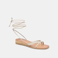 PRAX SANDALS IVORY LEATHER -Modish Shoe DOLCEVITA SANDALS PRAX IVORYLEATHER 01