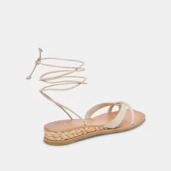 PRAX SANDALS IVORY LEATHER -Modish Shoe DOLCEVITA SANDALS PRAX IVORYLEATHER 03
