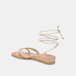 PRAX SANDALS IVORY LEATHER -Modish Shoe DOLCEVITA SANDALS PRAX IVORYLEATHER 09