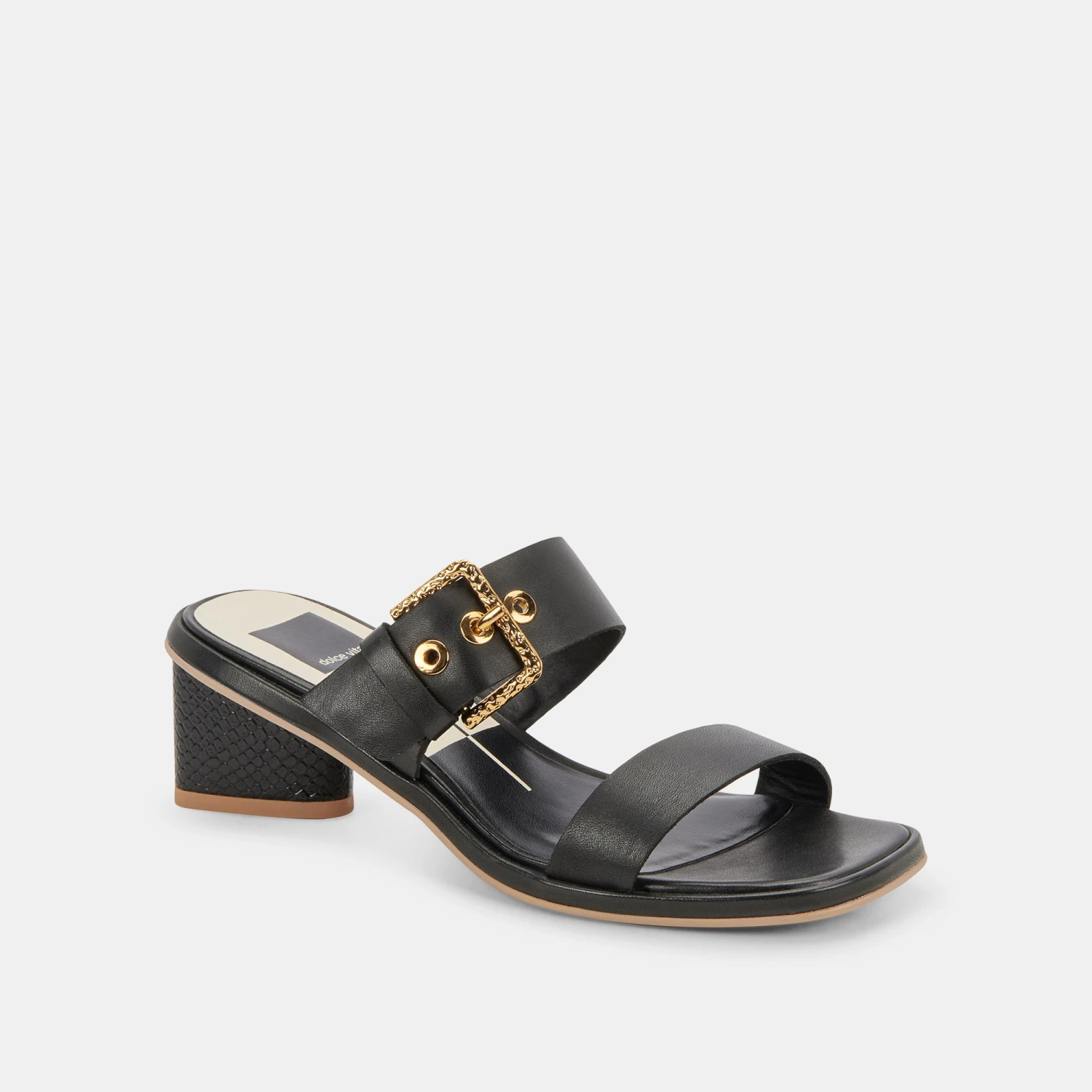 RIVA SANDALS BLACK LEATHER 2 RIVA SANDALS BLACK LEATHER - Image 2