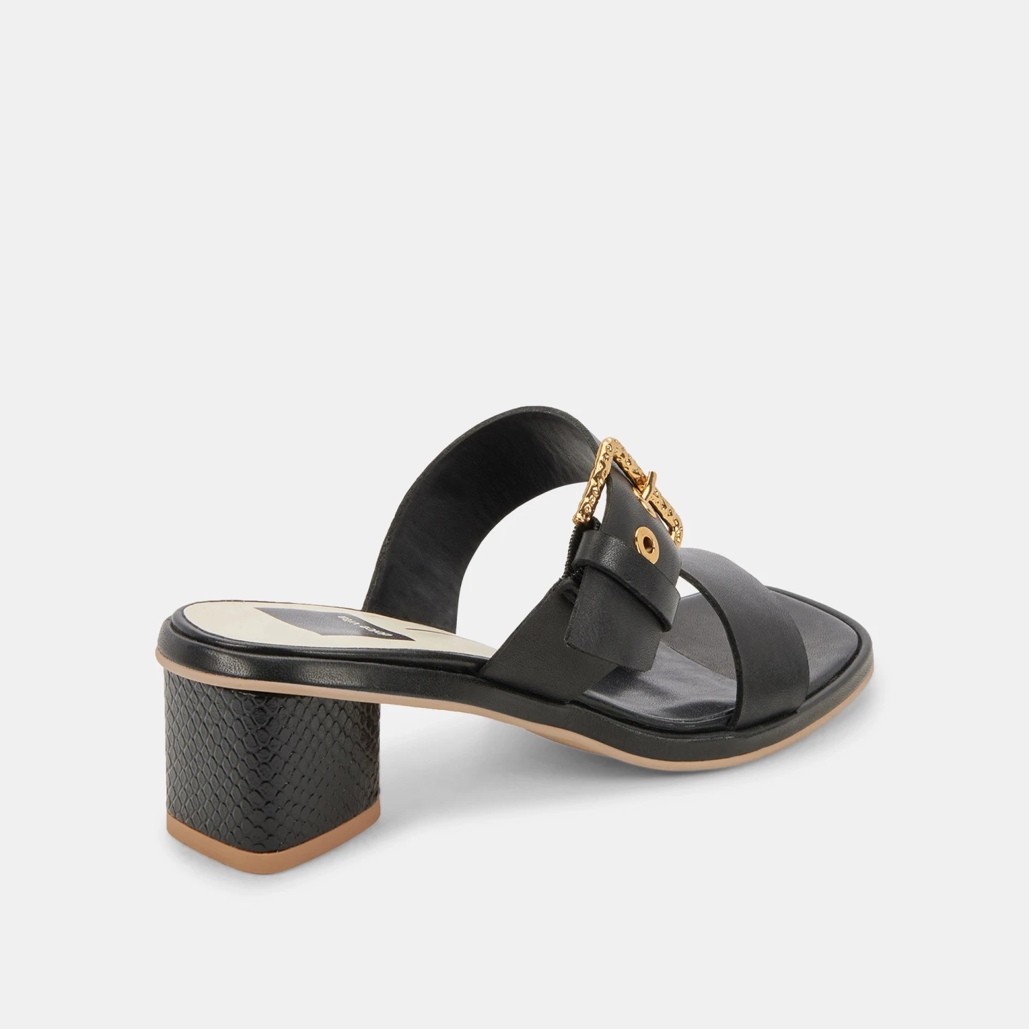RIVA SANDALS BLACK LEATHER 3 RIVA SANDALS BLACK LEATHER - Image 3