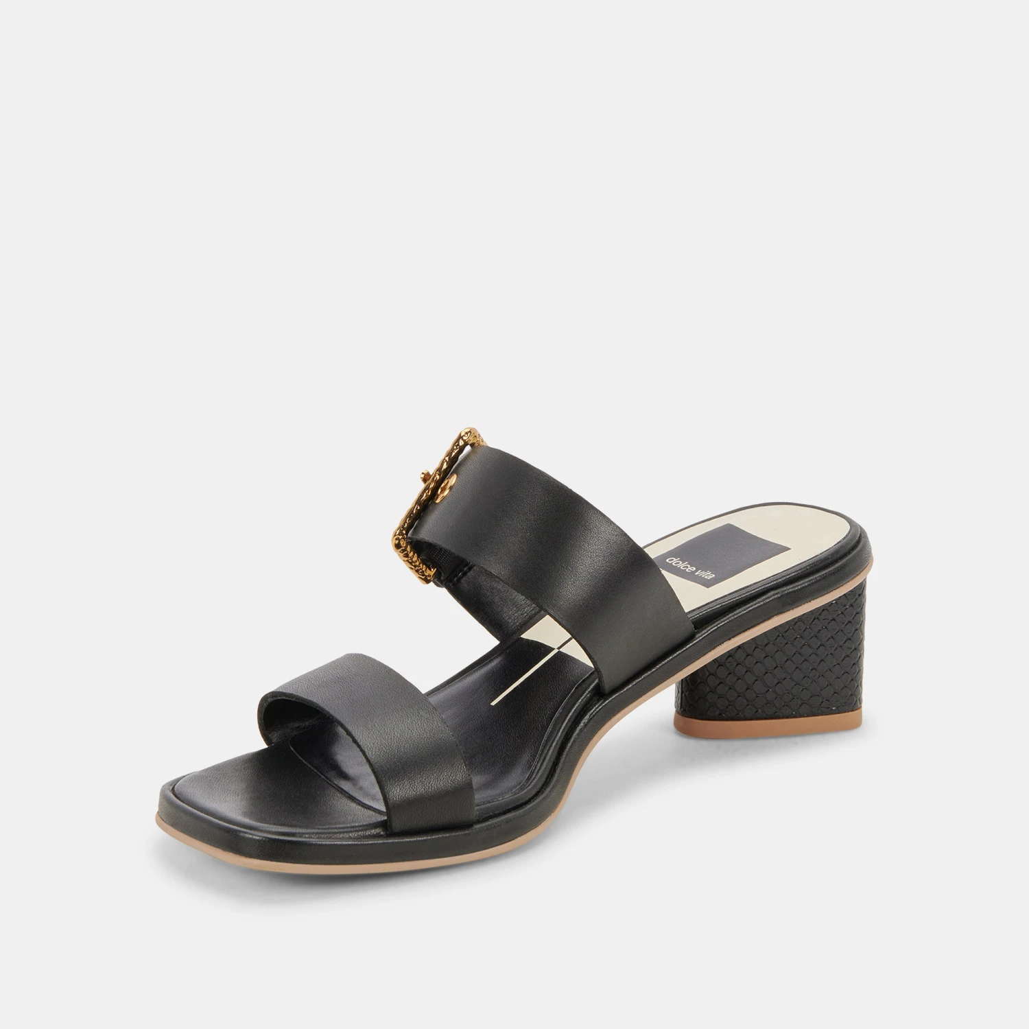 RIVA SANDALS BLACK LEATHER 4 RIVA SANDALS BLACK LEATHER - Image 4