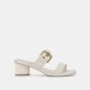 RIVA SANDALS IVORY LEATHER