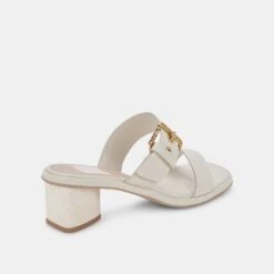 RIVA SANDALS IVORY LEATHER -Modish Shoe DOLCEVITA SANDALS RIVA IVORYLEATHER 03