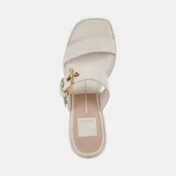 RIVA SANDALS IVORY LEATHER -Modish Shoe DOLCEVITA SANDALS RIVA IVORYLEATHER 06