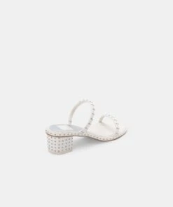 RIYA STUDDED WIDE SANDALS OFF WHITE LEATHER -Modish Shoe DOLCEVITA SANDALS RIYA OFF WHITE STUDDEDLEATHER BACK ea9899b9 ca50 41c8 abf9 41828106c76e