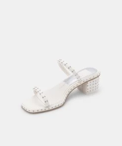 RIYA STUDDED WIDE SANDALS OFF WHITE LEATHER -Modish Shoe DOLCEVITA SANDALS RIYA OFF WHITE STUDDEDLEATHER INSTEP FRONT preview maxWidth 2000 maxHeight 2000