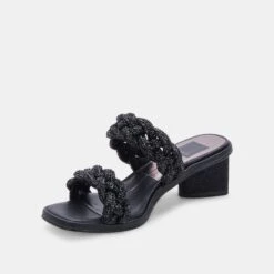 RONIN RHINESTONE SANDALS BLACK RHINESTONE -Modish Shoe DOLCEVITA SANDALS RONINRHINESTONE BLACKRHINESTONE 09