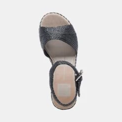 TIAGO WEDGES BLACK RAFFIA 16 TIAGO WEDGES BLACK RAFFIA -Modish Shoe DOLCEVITA SANDALS TIAGO BLACKRAFFIA 06