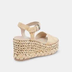 TIAGO WEDGES LT NATURAL RAFFIA -Modish Shoe DOLCEVITA SANDALS TIAGO LTNATURALRAFFIA 03