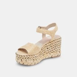 TIAGO WEDGES LT NATURAL RAFFIA -Modish Shoe DOLCEVITA SANDALS TIAGO LTNATURALRAFFIA 08