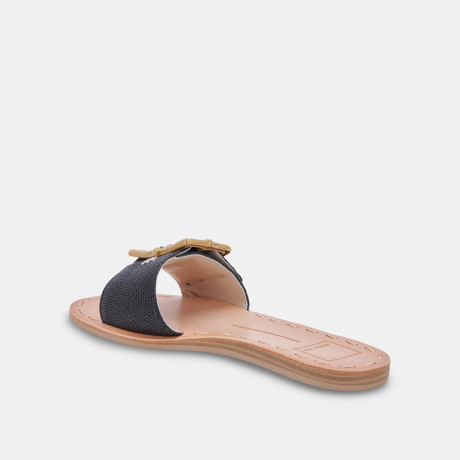 DASA SANDALS BLACK RAFFIA 6 DASA SANDALS BLACK RAFFIA - Image 6