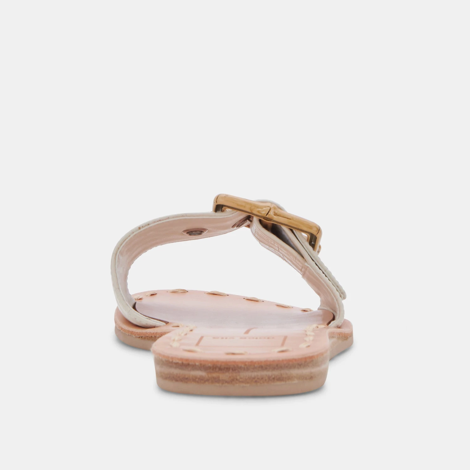 DASA SANDALS EGGSHELL EMBOSSED LEATHER 6 DASA SANDALS EGGSHELL EMBOSSED LEATHER - Image 6