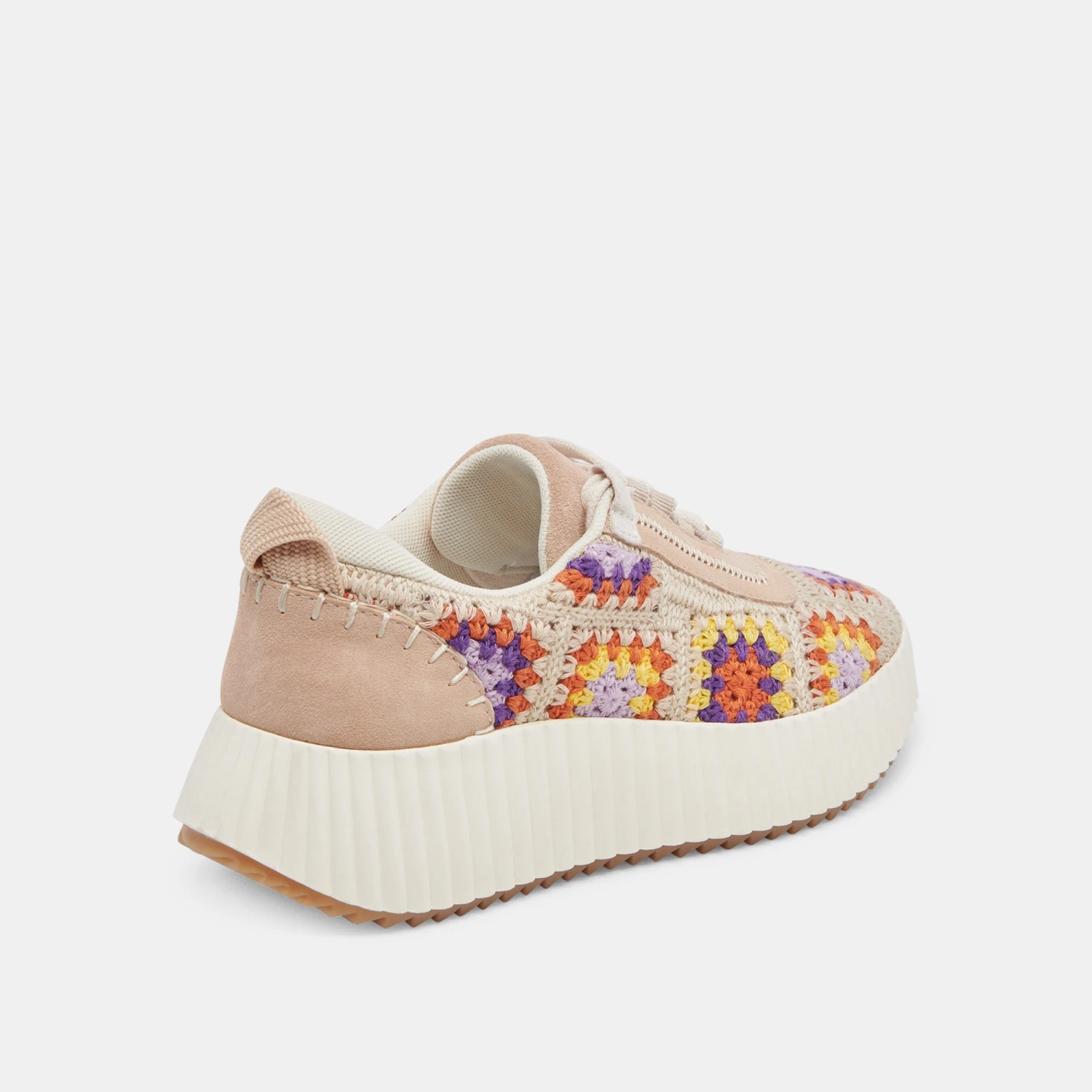 DOLEN CROCHET SNEAKERS PURPLE FLORAL CROCHET 3 DOLEN CROCHET SNEAKERS PURPLE FLORAL CROCHET - Image 3