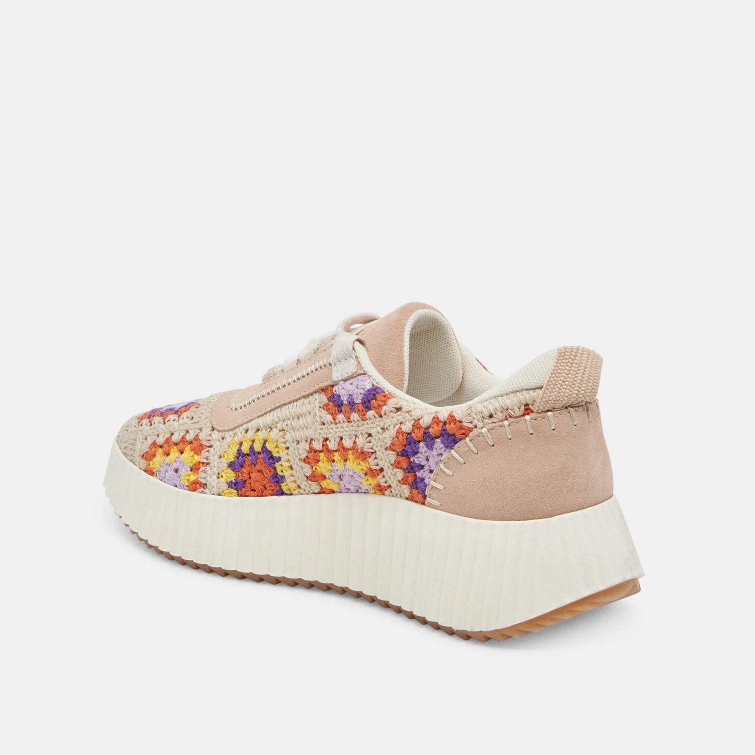 DOLEN CROCHET SNEAKERS PURPLE FLORAL CROCHET 5 DOLEN CROCHET SNEAKERS PURPLE FLORAL CROCHET - Image 5