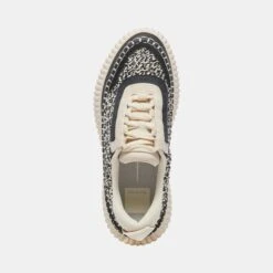 Dolce Vita DOLEN SNEAKERS WHITE BLACK WOVEN -Modish Shoe DOLCEVITA SNEAKERS DOLEN BLACKMULTIWOVEN 06
