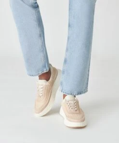 DOLEN SNEAKERS LT BLUSH KNIT -Modish Shoe DOLCEVITA SNEAKERS DOLEN LTBLUSHMESH ONFOOT 1