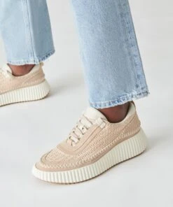 DOLEN SNEAKERS LT BLUSH KNIT -Modish Shoe DOLCEVITA SNEAKERS DOLEN LTBLUSHMESH ONFOOT 4