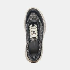 Dolce Vita DOLEN SNEAKERS BLACK MULTI WOVEN -Modish Shoe DOLCEVITA SNEAKERS DOLEN WHITE BLACKKNIT 06