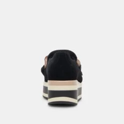 Dolce Vita JHENEE PERFORATED SNEAKERS ONYX SUEDE -Modish Shoe DOLCEVITA SNEAKERS JHENEEPERF ONYXSUEDE 05