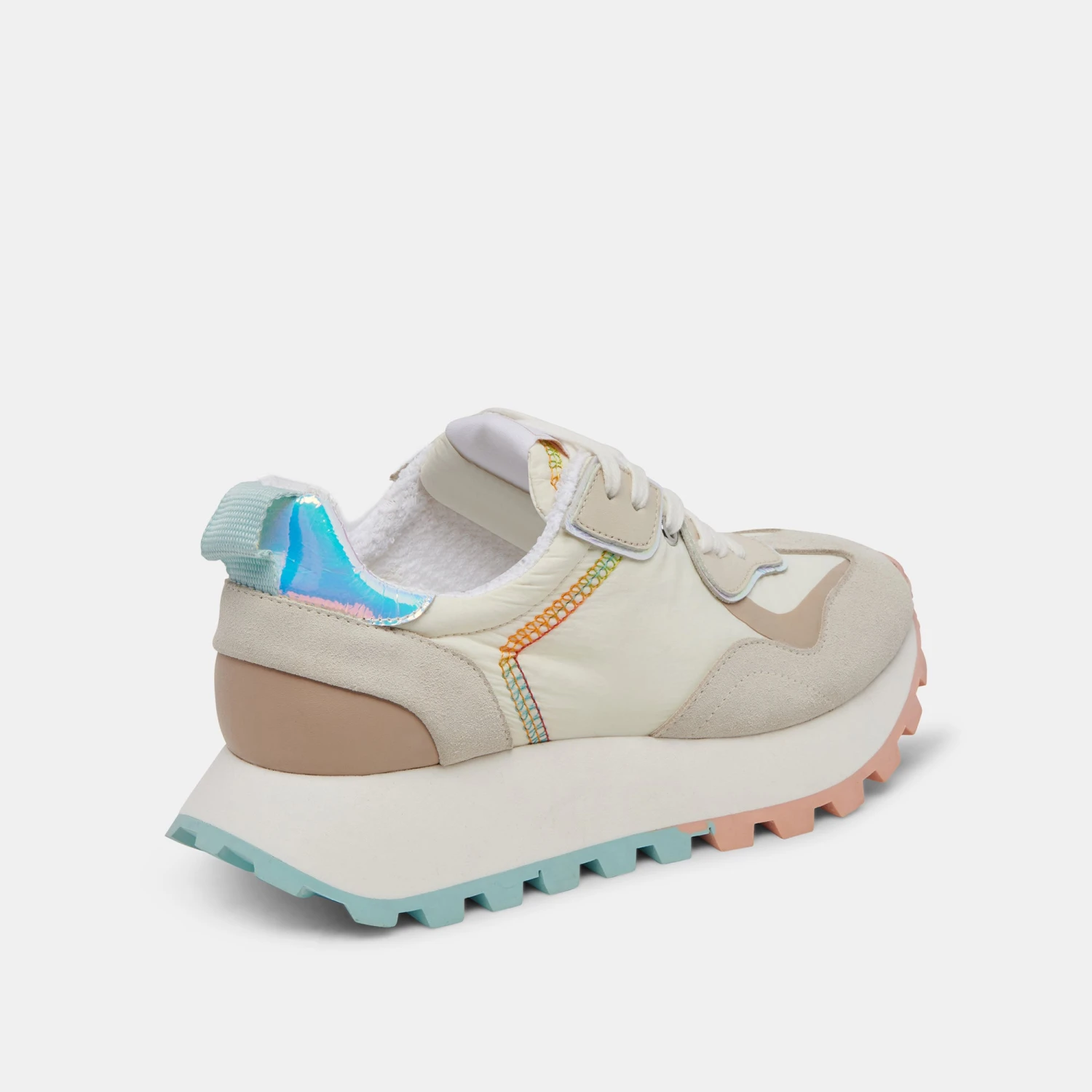 DOLCE VITA X GREATS REUBIN PRIDE SNEAKERS WHITE MULTI SUEDE 5 DOLCE VITA X GREATS REUBIN PRIDE SNEAKERS WHITE MULTI SUEDE - Image 5