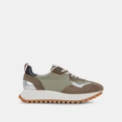 DOLCE VITA X GREATS REUBIN SNEAKERS ARMY NYLON