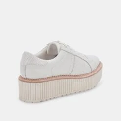 TIGER SNEAKERS WHITE LEATHER -Modish Shoe DOLCEVITA SNEAKERS TIGER WHITELEATHER 03