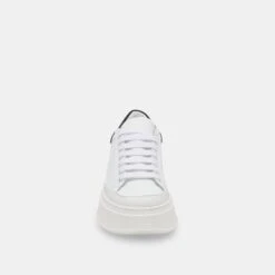 Dolce Vita WYETT SNEAKERS WHITE BLACK LEATHER -Modish Shoe DOLCEVITA SNEAKERS WYETT WHITE BLACKLEATHER 04