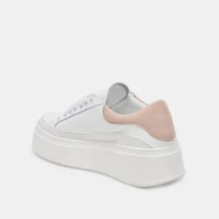Dolce Vita WYETT SNEAKERS WHITE TAN LEATHER -Modish Shoe DOLCEVITA SNEAKERS WYETT WHITE TANLEATHER 09
