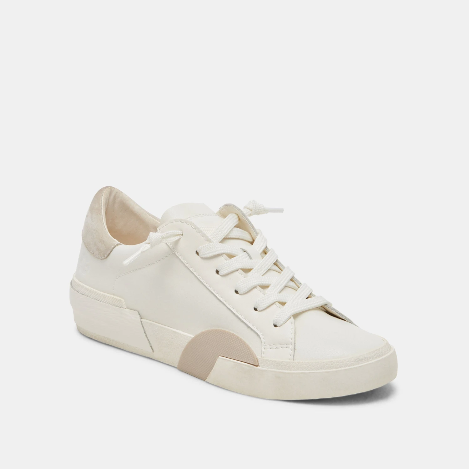 Dolce Vita ZINA 360 SNEAKERS WHITE NATURAL RECYCLED LEATHER 2 Dolce Vita ZINA 360 SNEAKERS WHITE NATURAL RECYCLED LEATHER - Image 2
