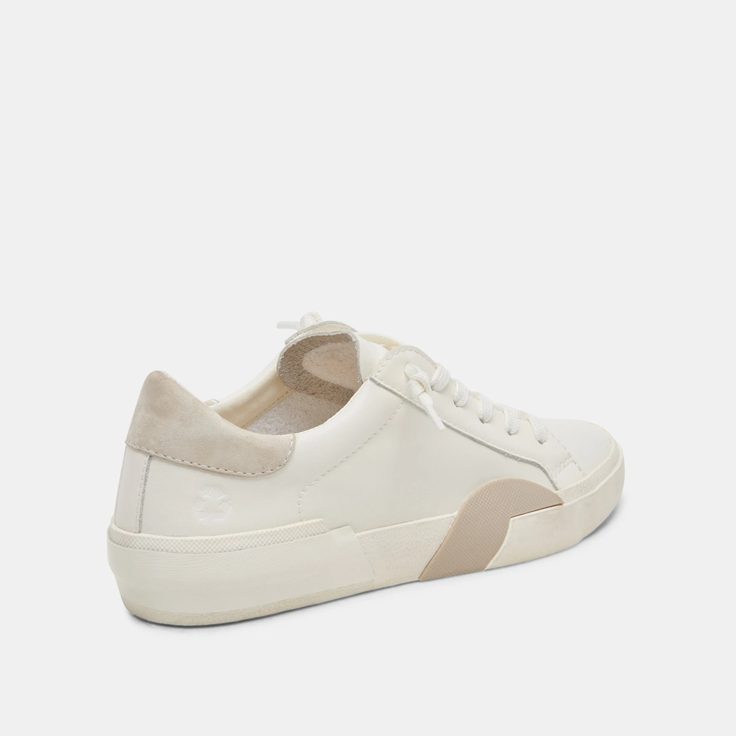 Dolce Vita ZINA 360 SNEAKERS WHITE NATURAL RECYCLED LEATHER 3 Dolce Vita ZINA 360 SNEAKERS WHITE NATURAL RECYCLED LEATHER - Image 3