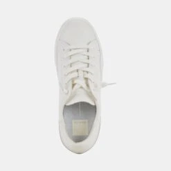 ZINA 360 SNEAKERS WHITE RECYCLED LEATHER -Modish Shoe DOLCEVITA SNEAKERS ZINA360 WHITERECYCLEDLEATHER 06