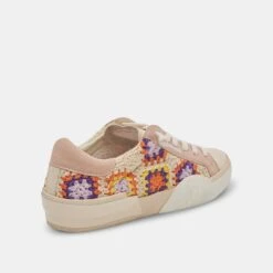 Dolce Vita ZINA CROCHET SNEAKERS PURPLE FLORAL CROCHET -Modish Shoe DOLCEVITA SNEAKERS ZINACROCHET PURPLEFLORALCROCHET 03