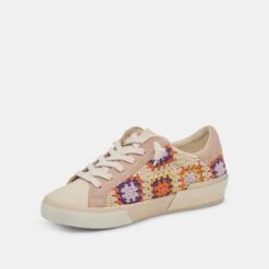 Dolce Vita ZINA CROCHET SNEAKERS PURPLE FLORAL CROCHET -Modish Shoe DOLCEVITA SNEAKERS ZINACROCHET PURPLEFLORALCROCHET 08