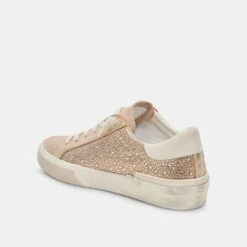 Dolce Vita ZINA CRYSTAL SNEAKERS GOLD SUEDE -Modish Shoe DOLCEVITA SNEAKERS ZINACRYSTAL GOLDSUEDE 09