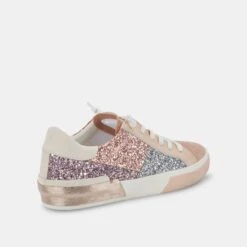 ZINA PATCH SNEAKERS ROSE GOLD MULTI GLITTER -Modish Shoe DOLCEVITA SNEAKERS ZINAPATCH ROSEGOLDMULTIGLITTER 03