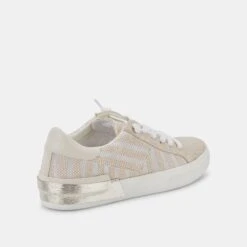 ZINA PATCH SNEAKERS WHITE STRIPE RAFFIA -Modish Shoe DOLCEVITA SNEAKERS ZINAPATCH WHITESTRIPERAFFIA 03