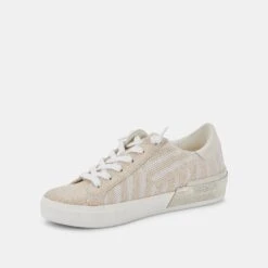 ZINA PATCH SNEAKERS WHITE STRIPE RAFFIA -Modish Shoe DOLCEVITA SNEAKERS ZINAPATCH WHITESTRIPERAFFIA 08