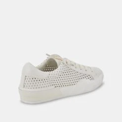 ZINA PERFORATED SNEAKERS WHITE PERFORATED LEATHER -Modish Shoe DOLCEVITA SNEAKERS ZINAPERF WHITEPERFORATEDLEATHER 03