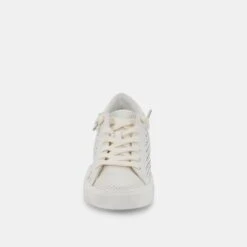 ZINA PERFORATED SNEAKERS WHITE PERFORATED LEATHER -Modish Shoe DOLCEVITA SNEAKERS ZINAPERF WHITEPERFORATEDLEATHER 04