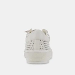 ZINA PERFORATED SNEAKERS WHITE PERFORATED LEATHER -Modish Shoe DOLCEVITA SNEAKERS ZINAPERF WHITEPERFORATEDLEATHER 05