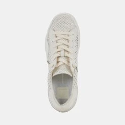 ZINA PERFORATED SNEAKERS WHITE PERFORATED LEATHER -Modish Shoe DOLCEVITA SNEAKERS ZINAPERF WHITEPERFORATEDLEATHER 06