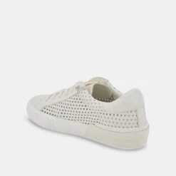 ZINA PERFORATED SNEAKERS WHITE PERFORATED LEATHER -Modish Shoe DOLCEVITA SNEAKERS ZINAPERF WHITEPERFORATEDLEATHER 09