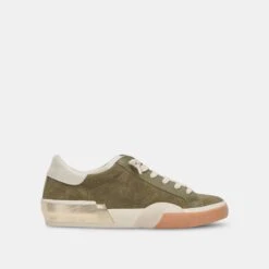 Dolce Vita ZINA PLUSH SNEAKERS MOSS PERFORATED SUEDE