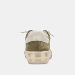 Dolce Vita ZINA PLUSH SNEAKERS MOSS PERFORATED SUEDE -Modish Shoe DOLCEVITA SNEAKERS ZINAPLUSH MOSSPERFORATEDSUEDE 05