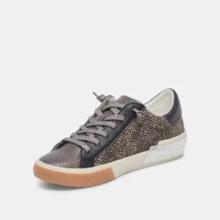Dolce Vita ZINA SNEAKERS BLACK SPOTTED CALF HAIR -Modish Shoe DOLCEVITA SNEAKERS ZINA BLACKSPOTTEDCALFHAIR 08